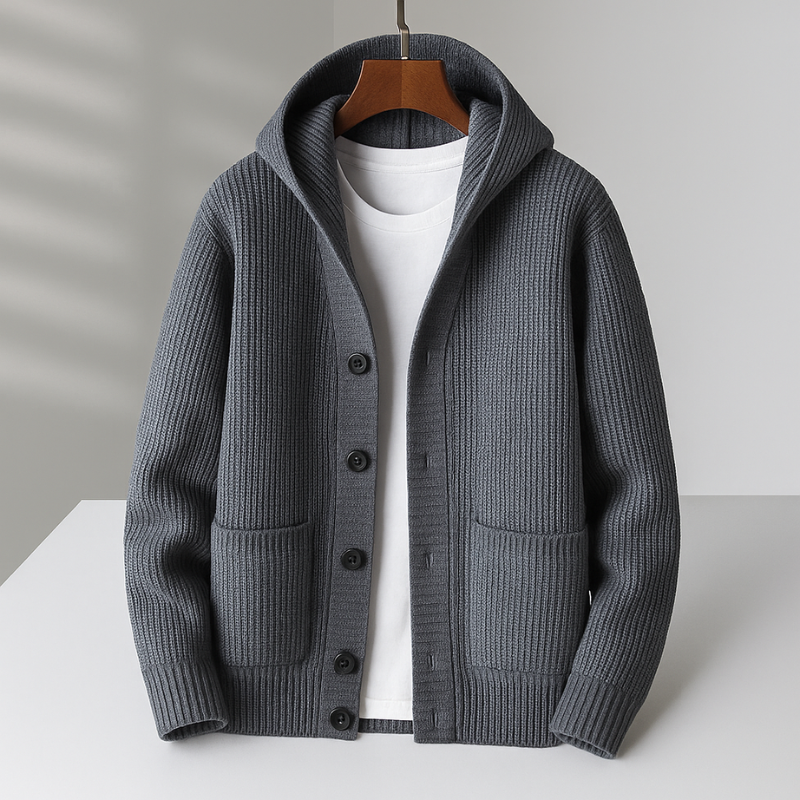 Argilla Sicilia | ROSSI | CARDIGAN IN LANA DA UOMO