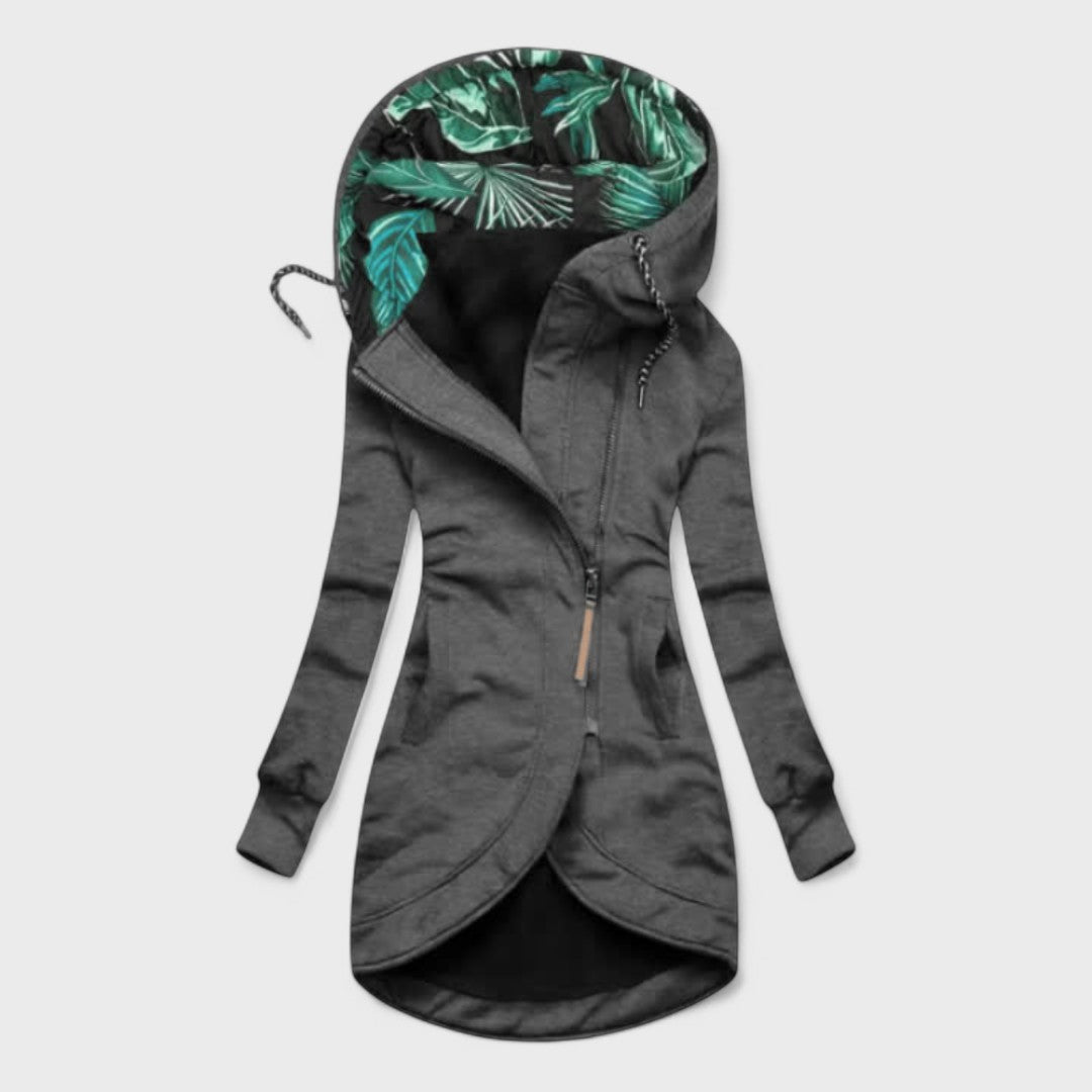 Argilla Sicilia | ELEONORA | Cappotto Invernale con Zip Asimmetrica