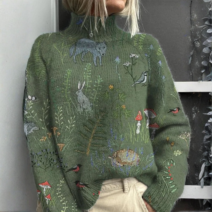 Argilla Sicilia | ASHLEY | Maglione a Collo Alto Caldo ed Elegante