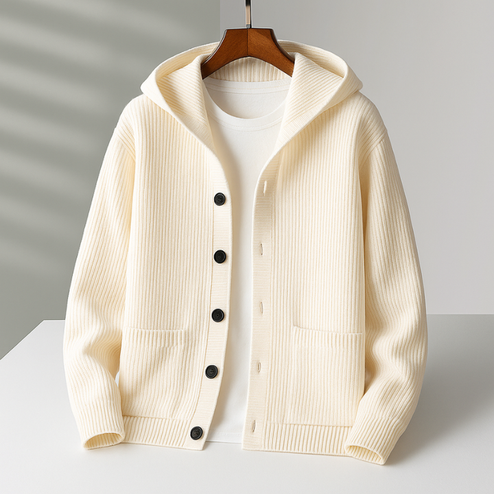 Argilla Sicilia | ROSSI | CARDIGAN IN LANA DA UOMO