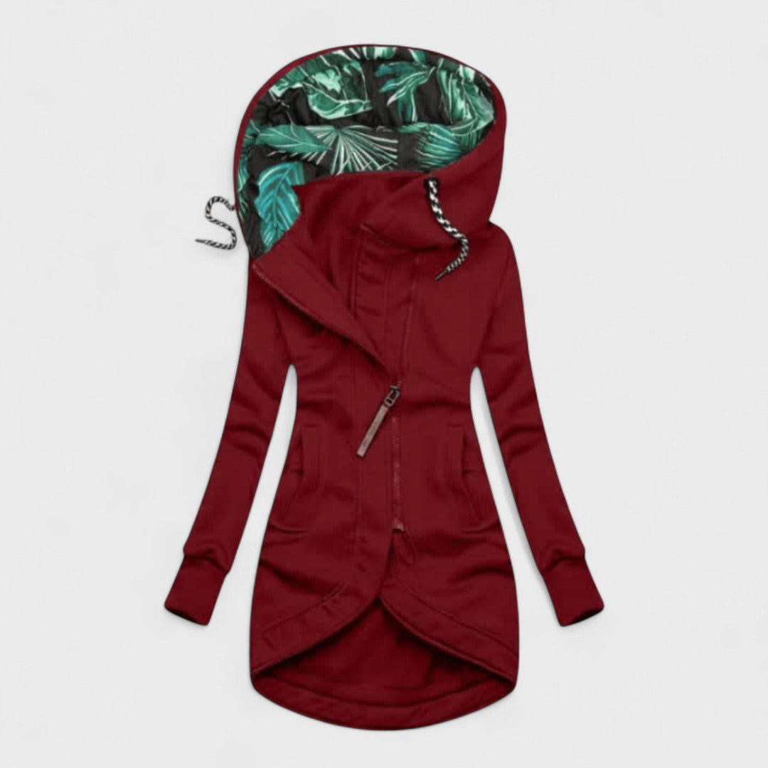 Argilla Sicilia | ELEONORA | Cappotto Invernale con Zip Asimmetrica