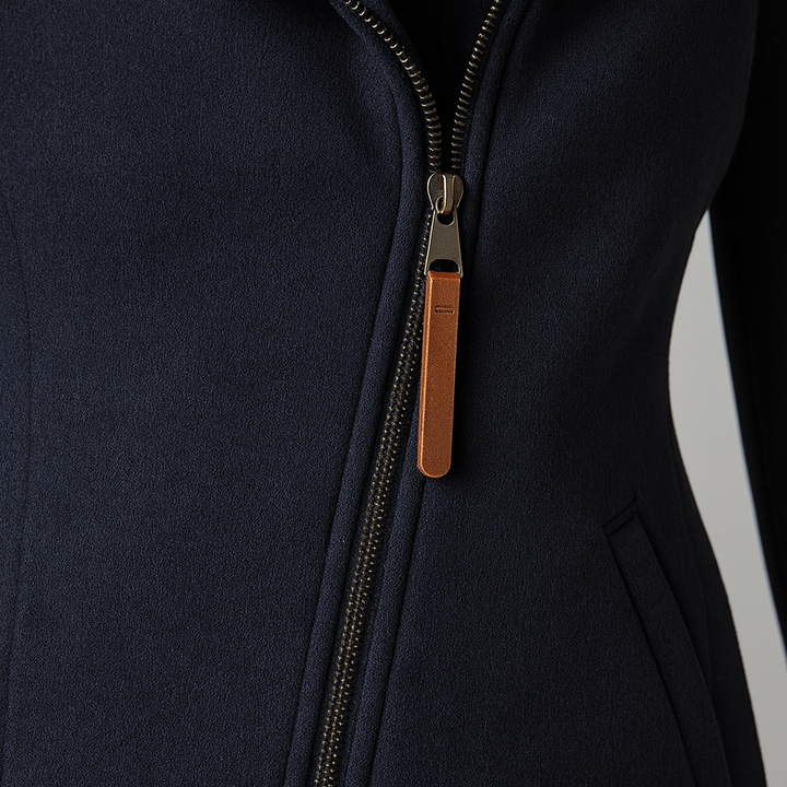 Argilla Sicilia | ELEONORA | Cappotto Invernale con Zip Asimmetrica