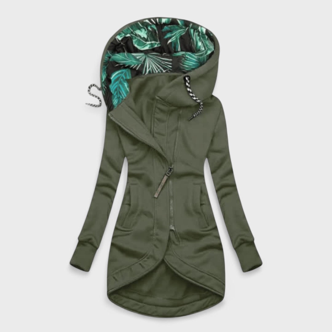 Argilla Sicilia | ELEONORA | Cappotto Invernale con Zip Asimmetrica