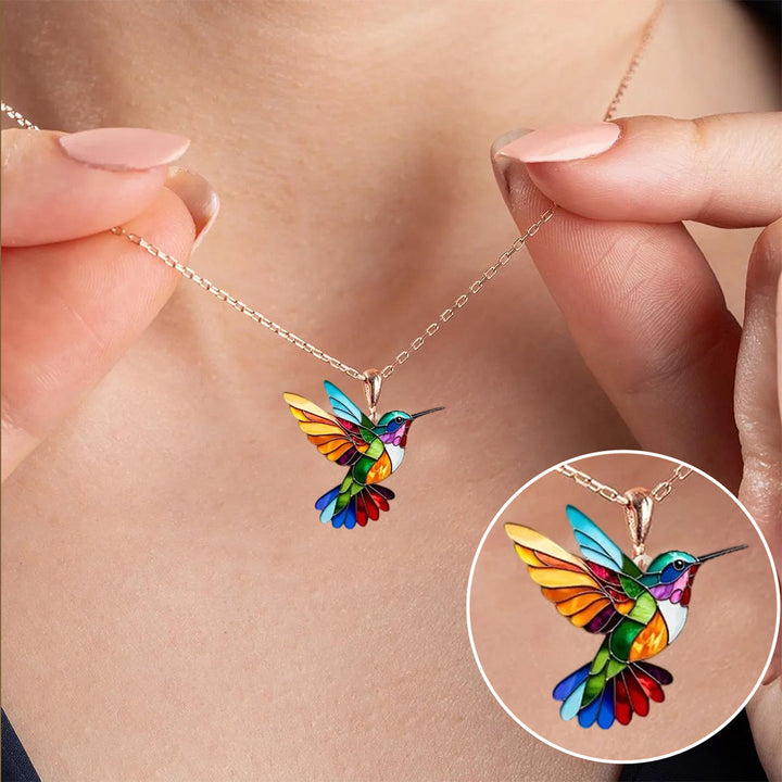 Argilla Sicilia | Collana colorata con colibrì