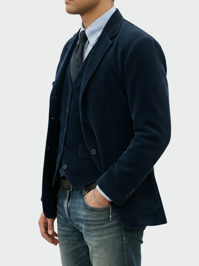 Argilla Sicilia | TOMMY | Completo 2 pezzi: Blazer e Gilet in Velluto