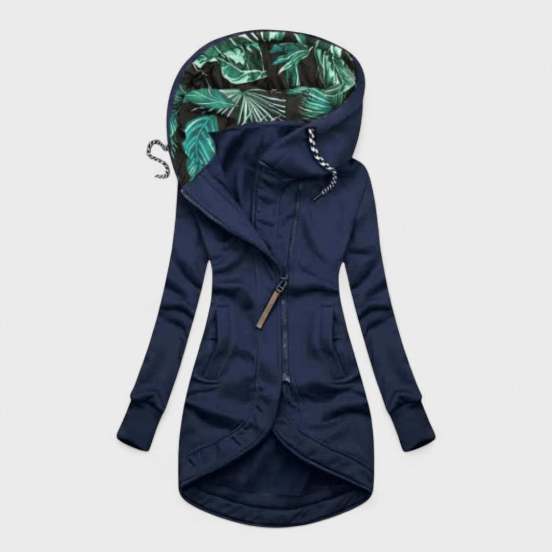 Argilla Sicilia | ELEONORA | Cappotto Invernale con Zip Asimmetrica