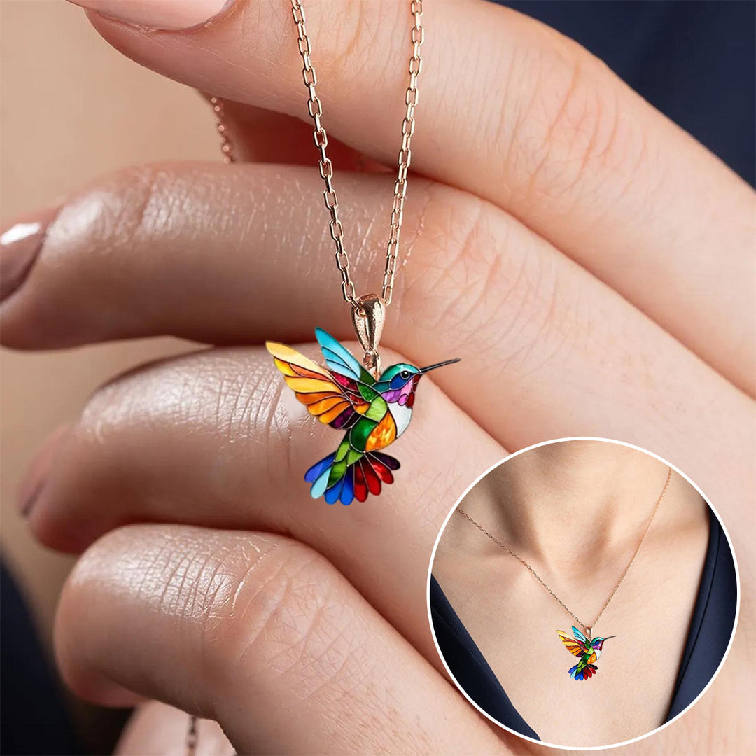 Argilla Sicilia | Collana colorata con colibrì