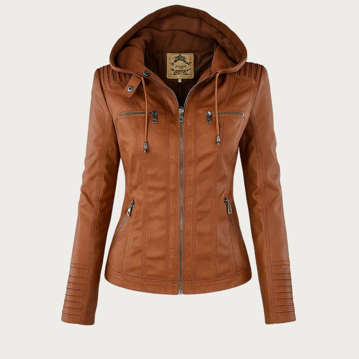 Argilla Sicilia | RAFFAELLA | Giacca biker in pelle elegante