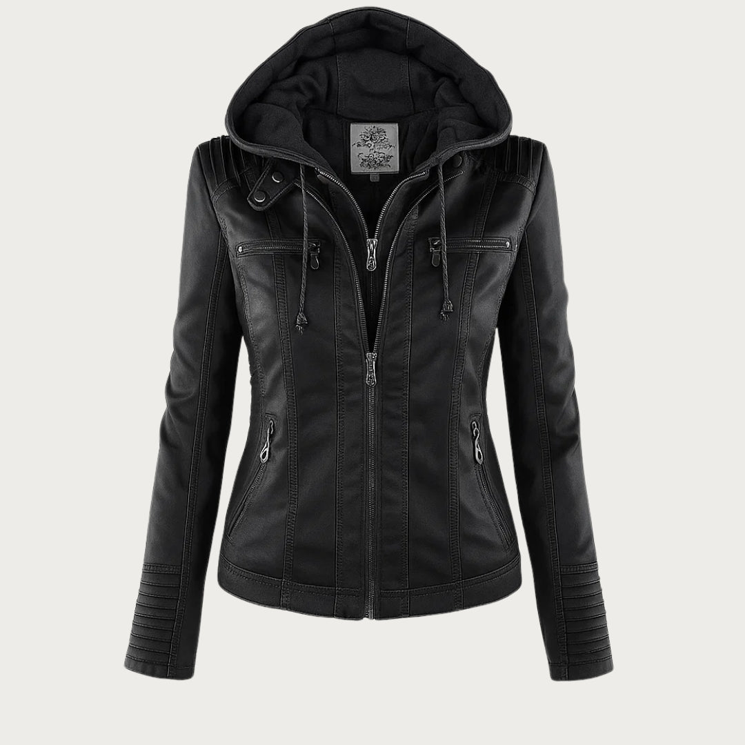 Argilla Sicilia | RAFFAELLA | Giacca biker in pelle elegante