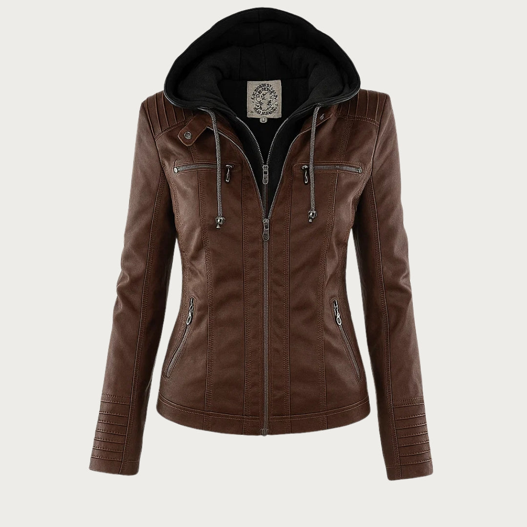 Argilla Sicilia | RAFFAELLA | Giacca biker in pelle elegante
