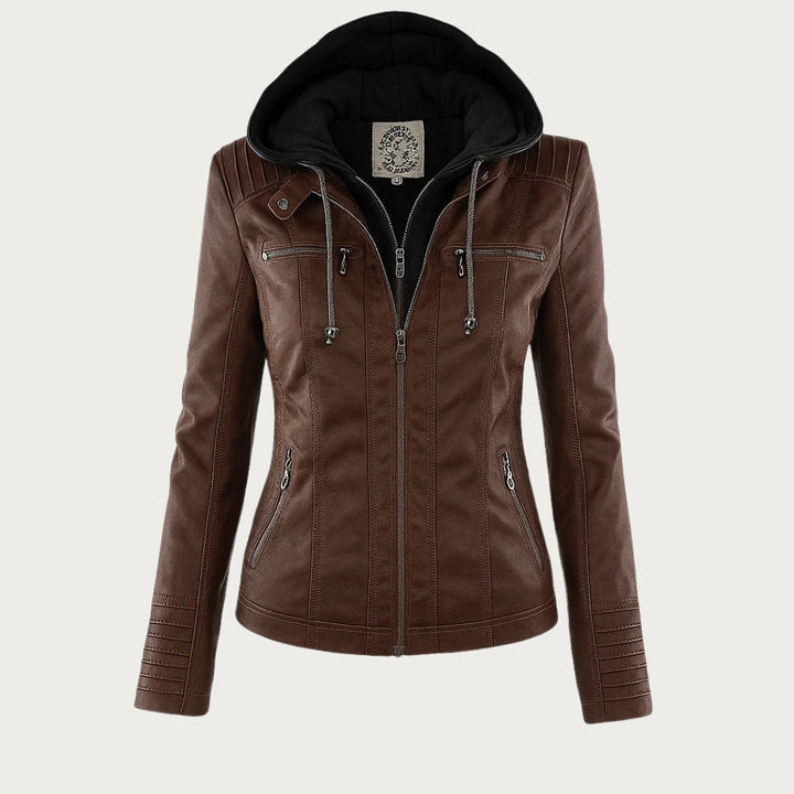 Argilla Sicilia | RAFFAELLA | Giacca biker in pelle elegante