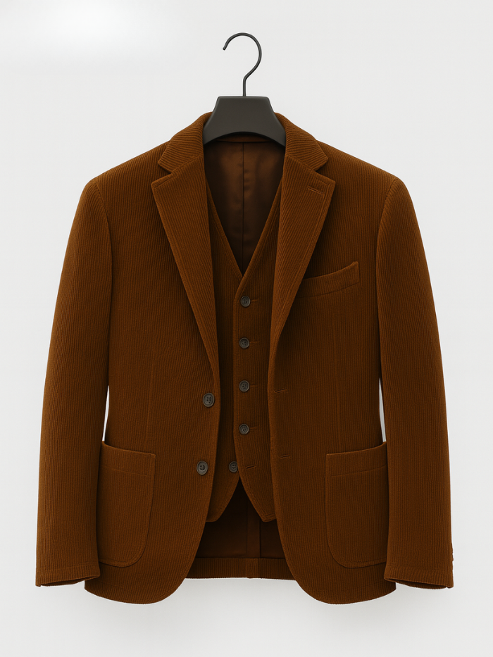 Argilla Sicilia | TOMMY | Completo 2 pezzi: Blazer e Gilet in Velluto