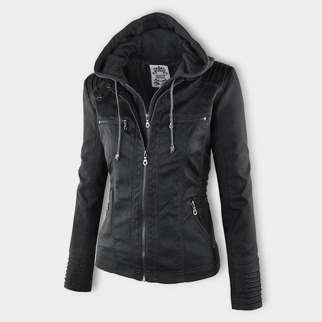 Argilla Sicilia | RAFFAELLA | Giacca biker in pelle elegante