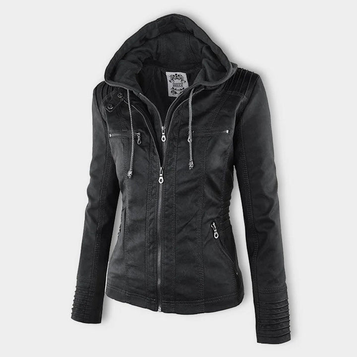 Argilla Sicilia | RAFFAELLA | Giacca biker in pelle elegante