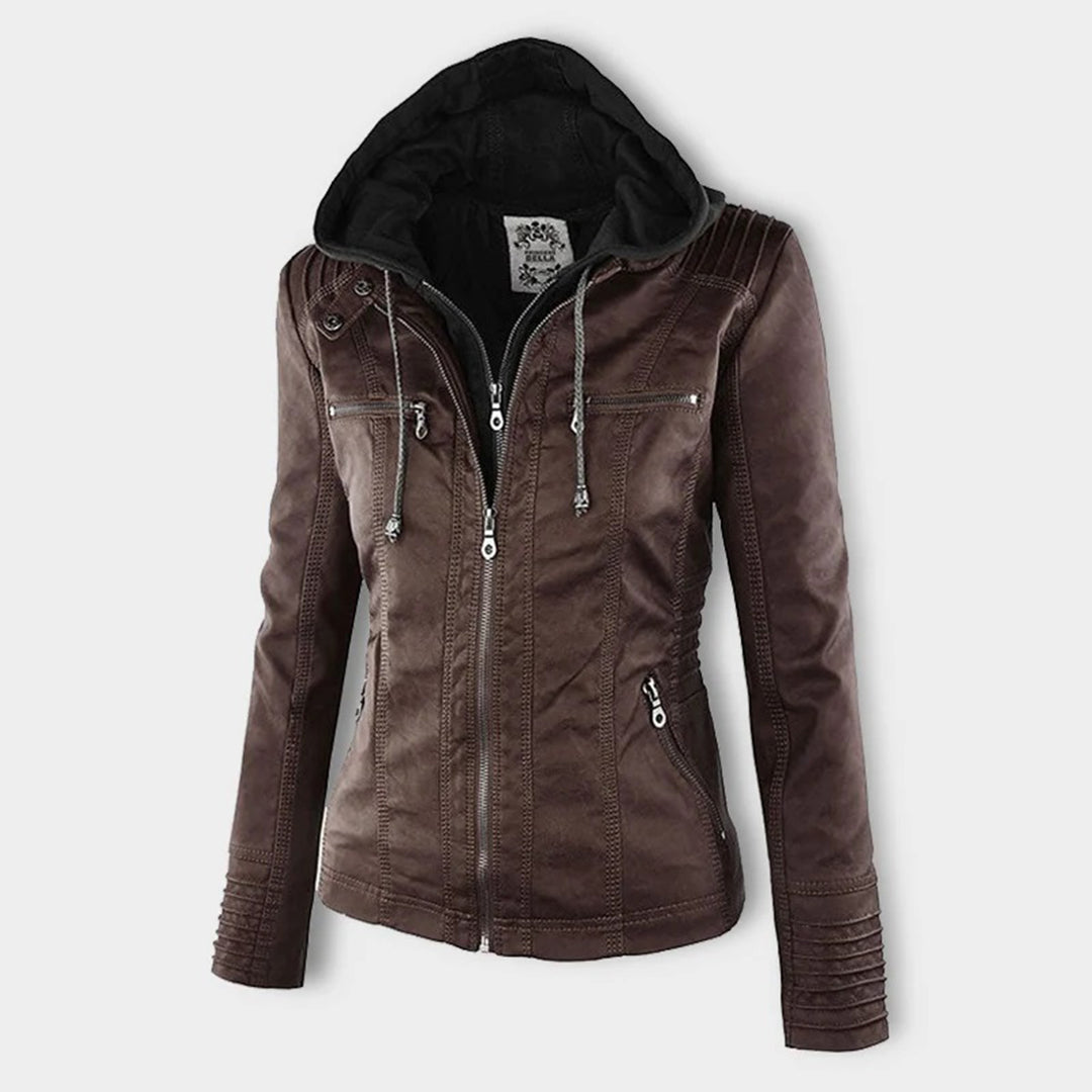 Argilla Sicilia | RAFFAELLA | Giacca biker in pelle elegante