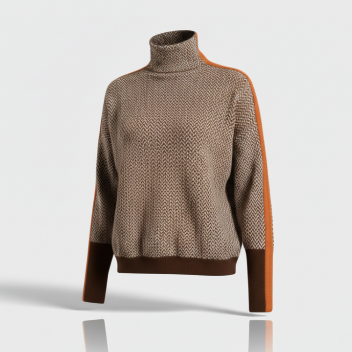 Argilla Sicilia | CLARABELLA | Maglione a Collo Alto Mélange