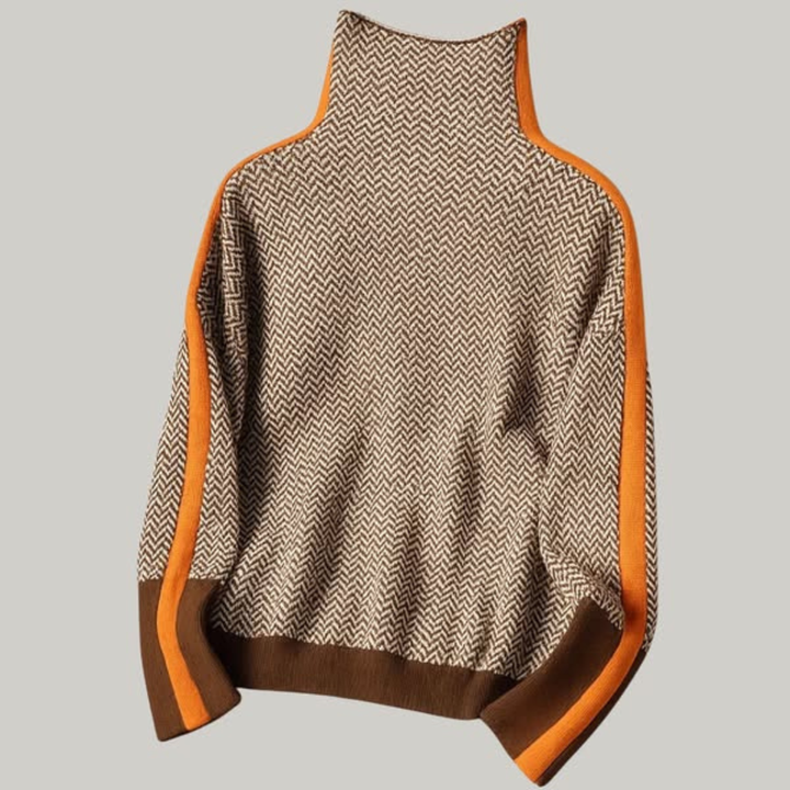 Argilla Sicilia | CLARABELLA | Maglione a Collo Alto Mélange