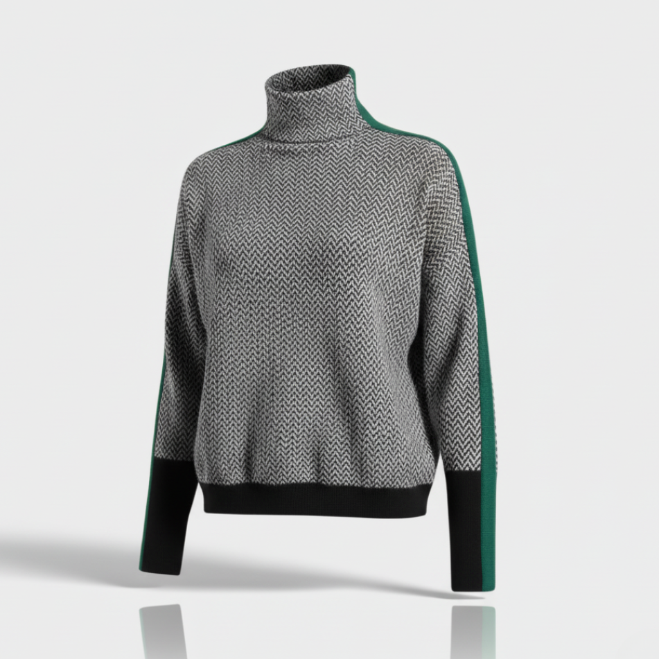 Argilla Sicilia | CLARABELLA | Maglione a Collo Alto Mélange