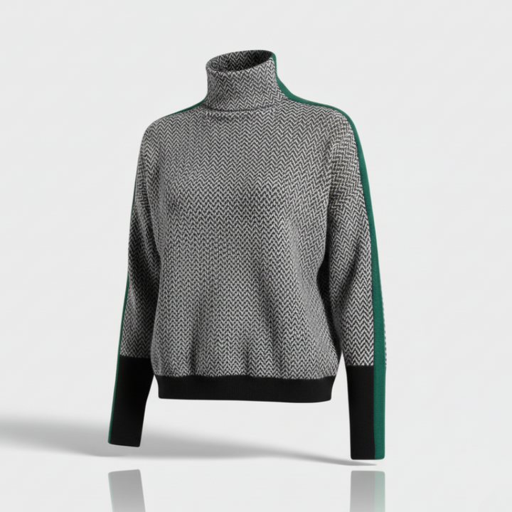 Argilla Sicilia | CLARABELLA | Maglione a Collo Alto Mélange