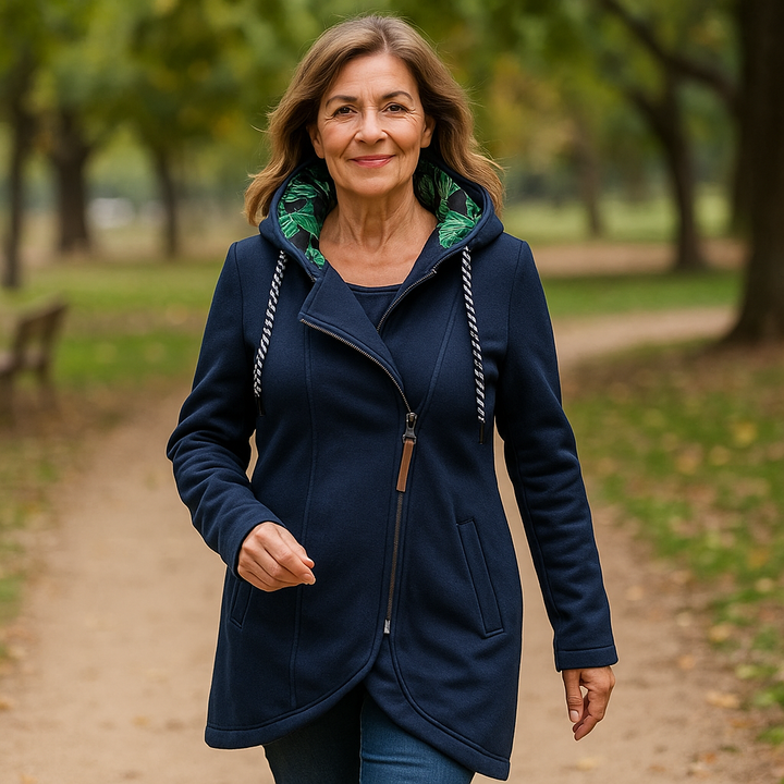 Argilla Sicilia | ELEONORA | Cappotto Invernale con Zip Asimmetrica