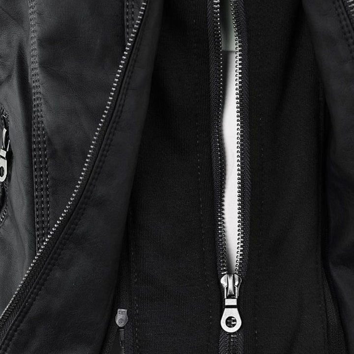Argilla Sicilia | RAFFAELLA | Giacca biker in pelle elegante