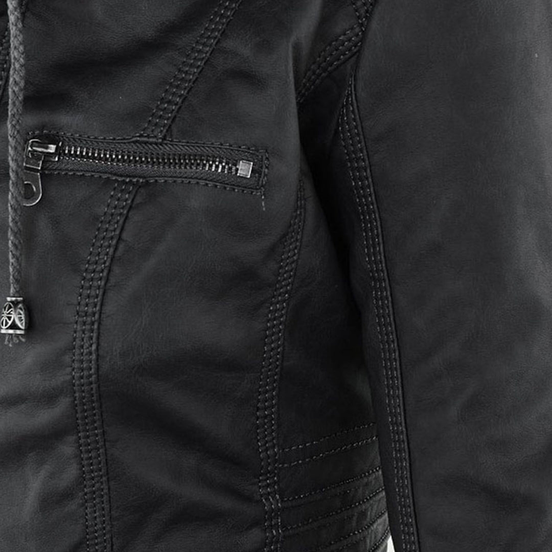 Argilla Sicilia | RAFFAELLA | Giacca biker in pelle elegante