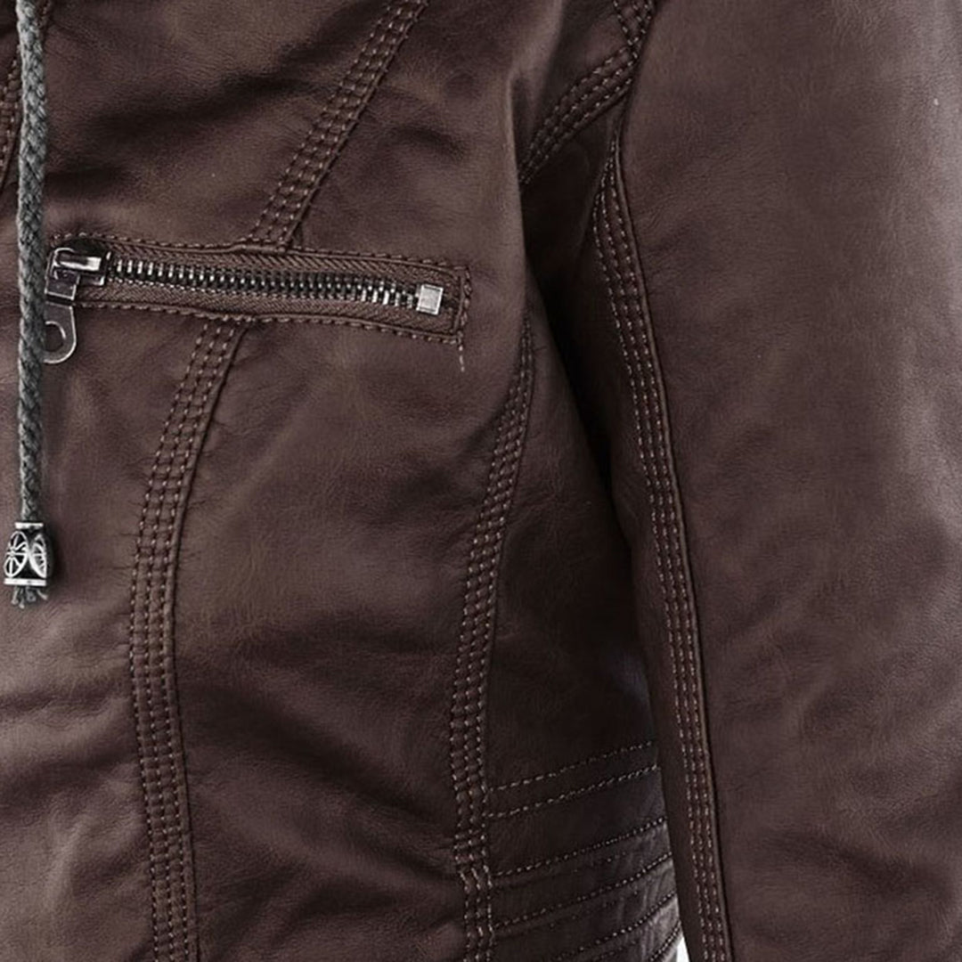 Argilla Sicilia | RAFFAELLA | Giacca biker in pelle elegante