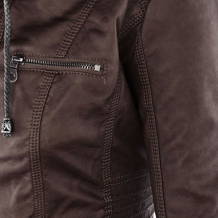 Argilla Sicilia | RAFFAELLA | Giacca biker in pelle elegante