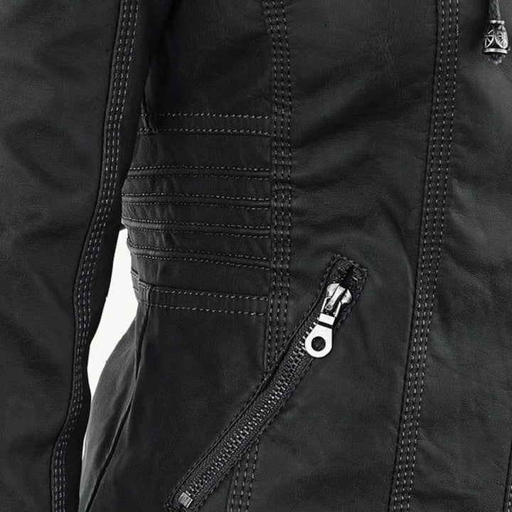 Argilla Sicilia | RAFFAELLA | Giacca biker in pelle elegante