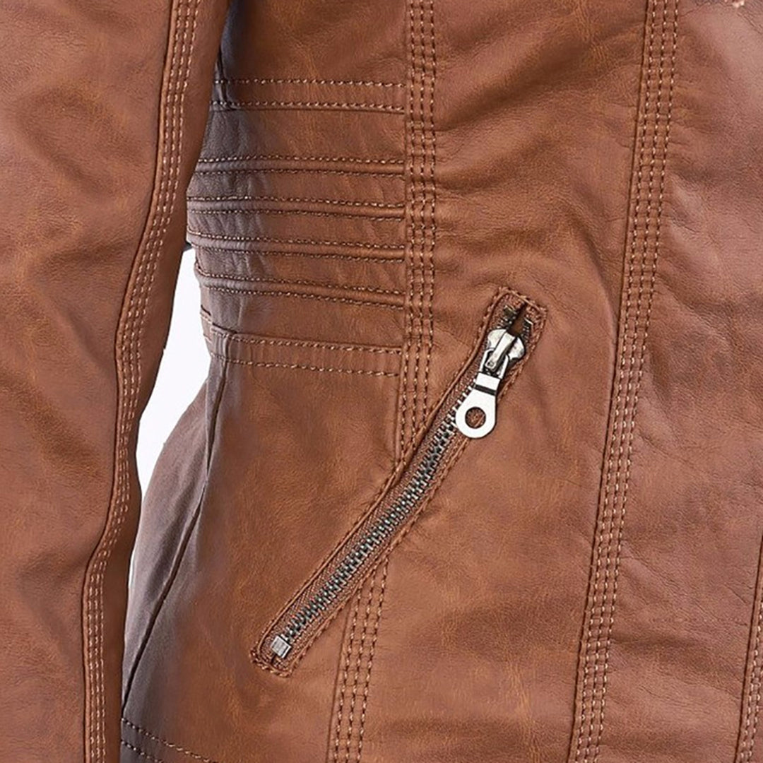 Argilla Sicilia | RAFFAELLA | Giacca biker in pelle elegante