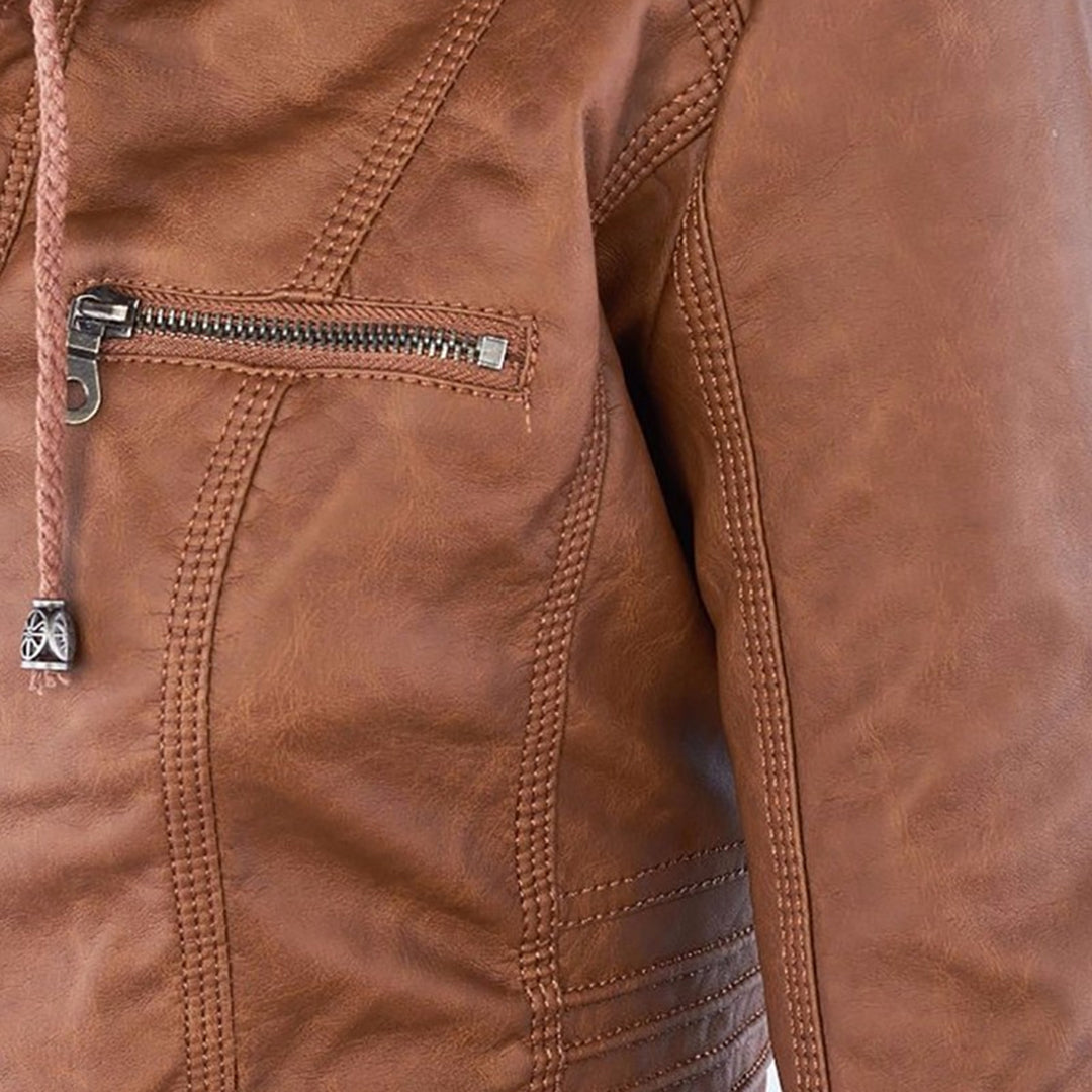 Argilla Sicilia | RAFFAELLA | Giacca biker in pelle elegante