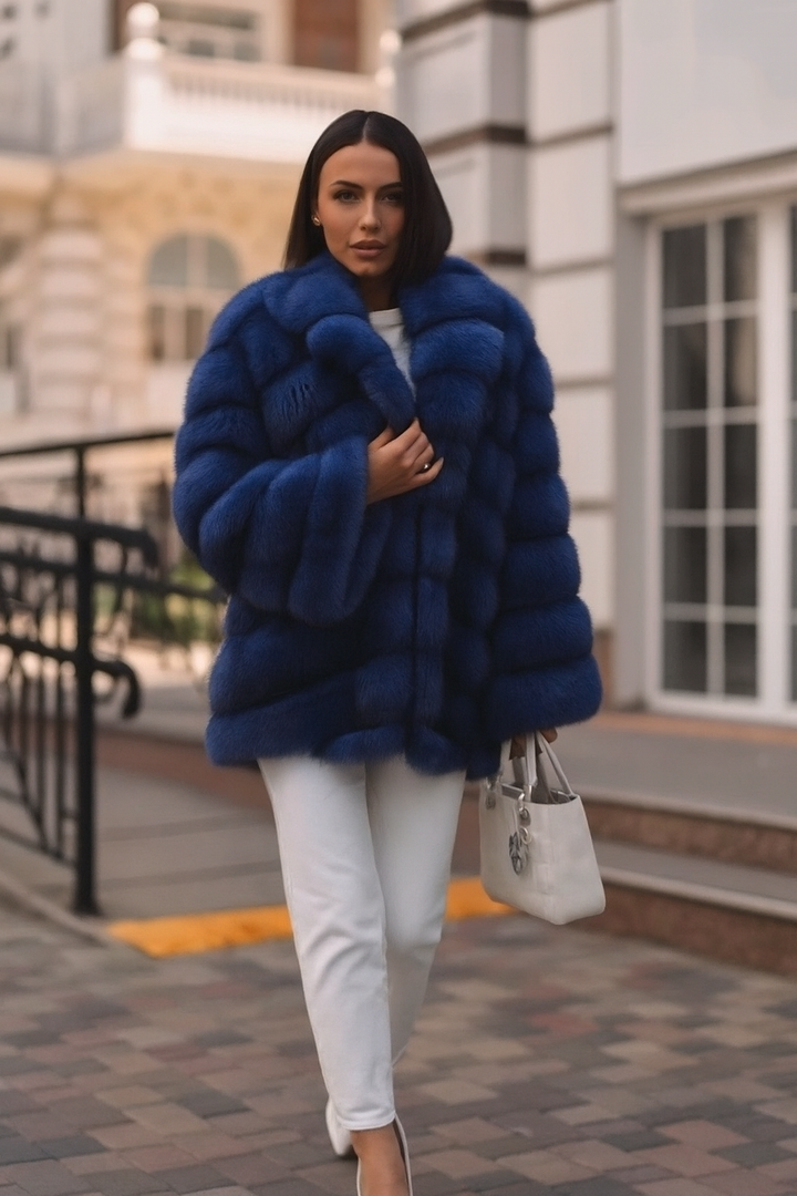 Argilla Sicilia | DONATELLA | Cappotto in Ecopelliccia Fasciata