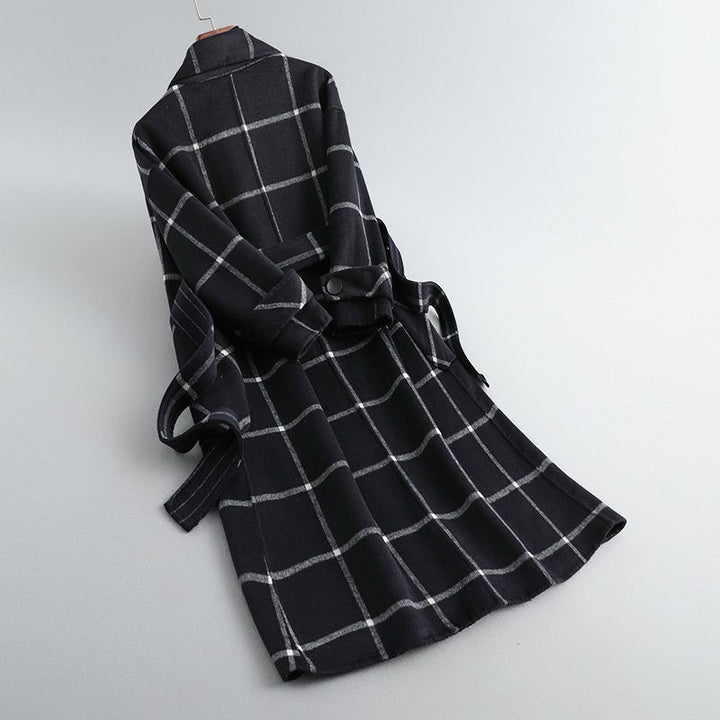 Argilla Sicilia | VALERIA | Cappotto Elegante a Quadri in Lana