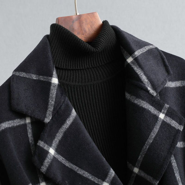 Argilla Sicilia | VALERIA | Cappotto Elegante a Quadri in Lana