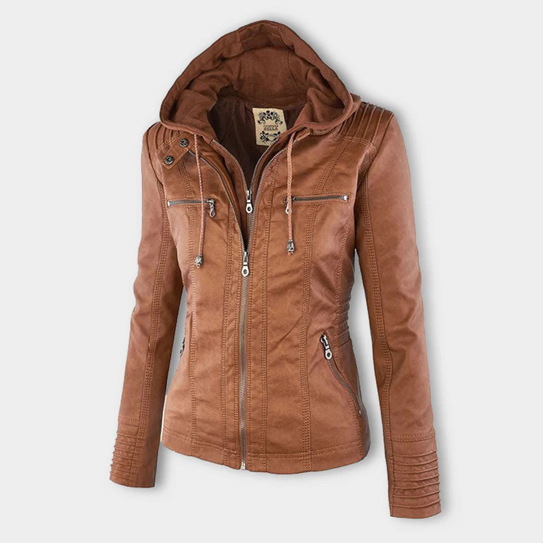 Argilla Sicilia | RAFFAELLA | Giacca biker in pelle elegante