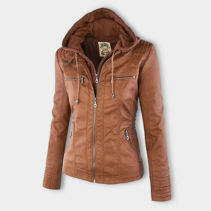Argilla Sicilia | RAFFAELLA | Giacca biker in pelle elegante
