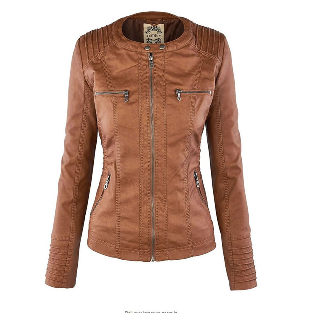 Argilla Sicilia | RAFFAELLA | Giacca biker in pelle elegante
