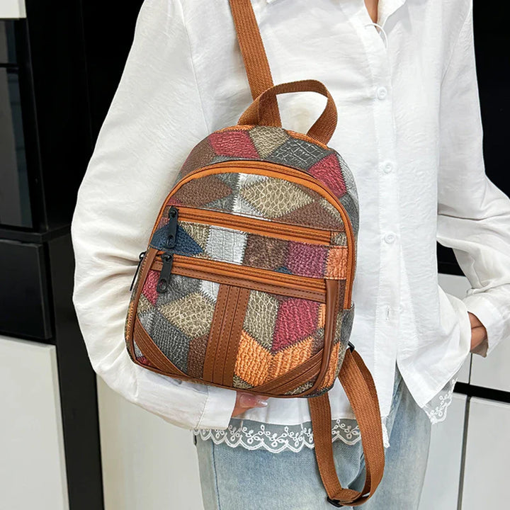 Argilla Sicilia | RAGGI | Zaino Patchwork in Eco-Pelle