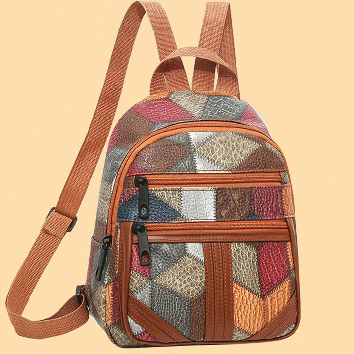Argilla Sicilia | RAGGI | Zaino Patchwork in Eco-Pelle