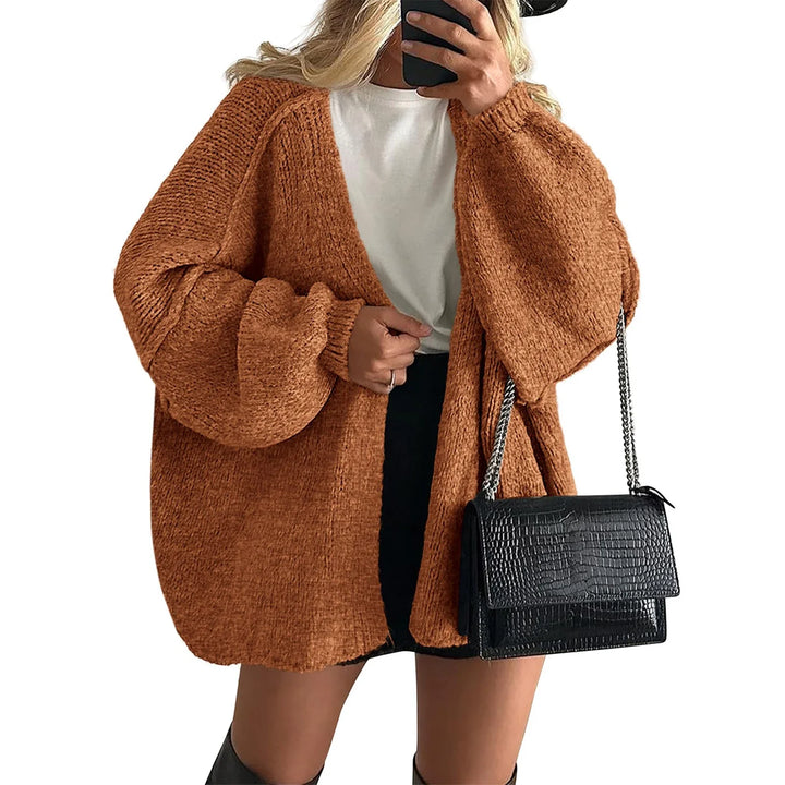Argilla Sicilia | GIOIA | Cardigan Oversize Maglia Fiammata