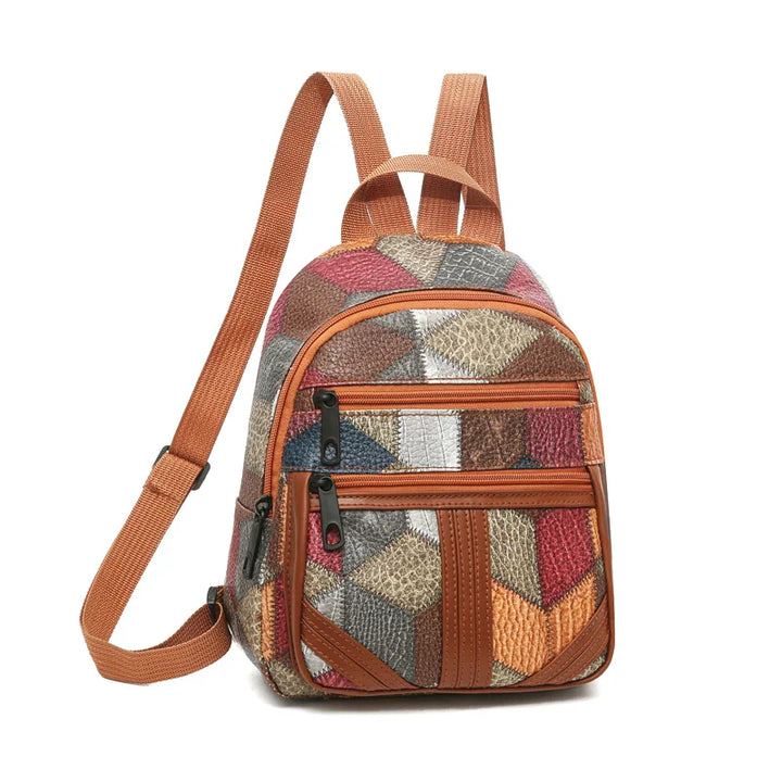 Argilla Sicilia | RAGGI | Zaino Patchwork in Eco-Pelle