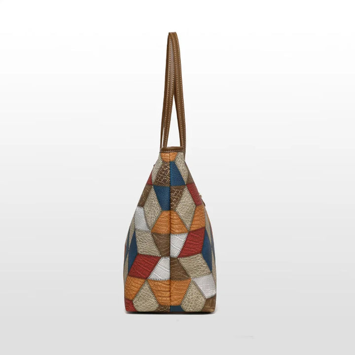 Argilla Sicilia | ISOTTA TOTE | Borsa a spalla Mosaico in pelle
