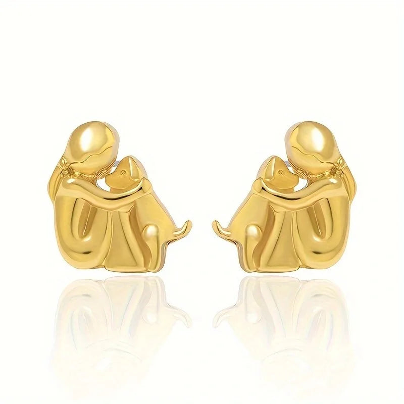 Argilla Sicilia | Orecchini Hug bicolore argento e oro