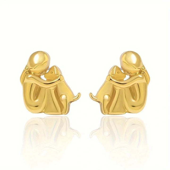 Argilla Sicilia | Orecchini Hug bicolore argento e oro
