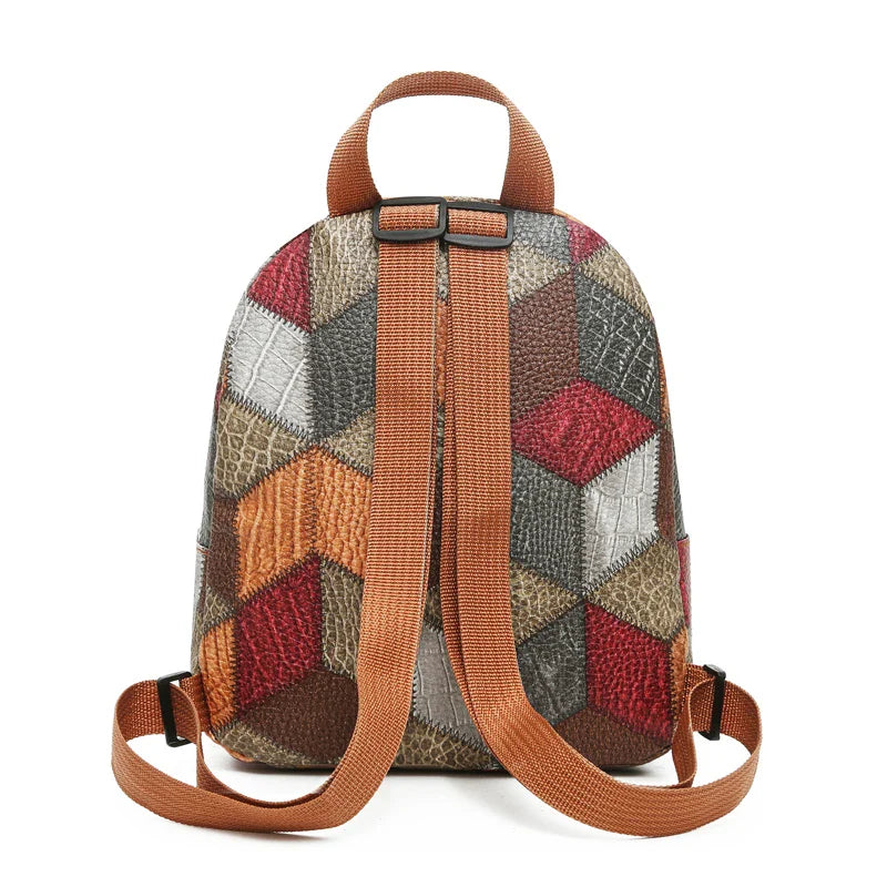 Argilla Sicilia | RAGGI | Zaino Patchwork in Eco-Pelle