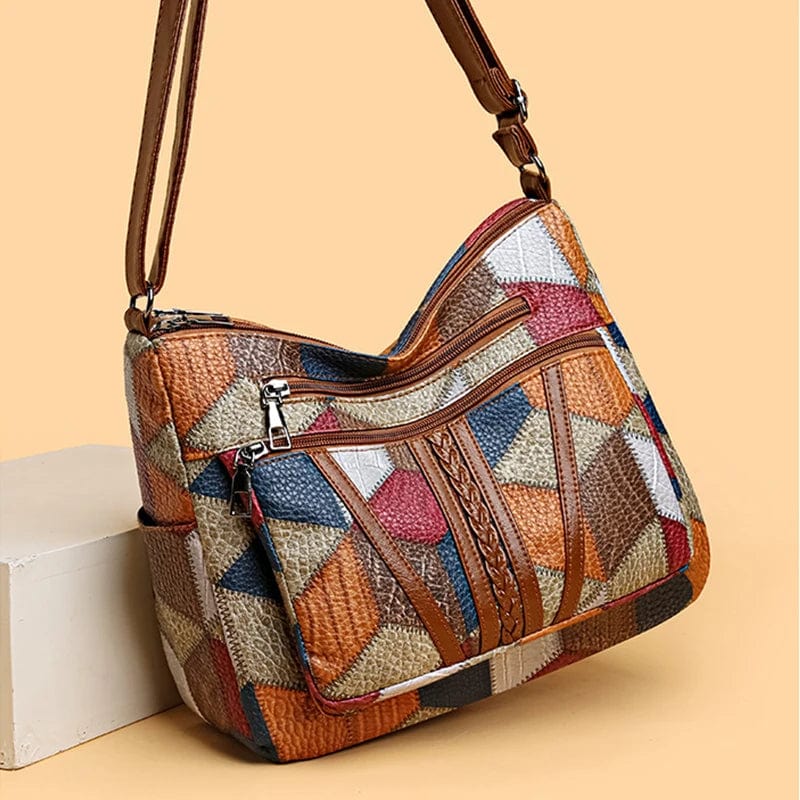 Argilla Sicilia | LIVIA BOHEME | Borsa a mano in pelle mosaico