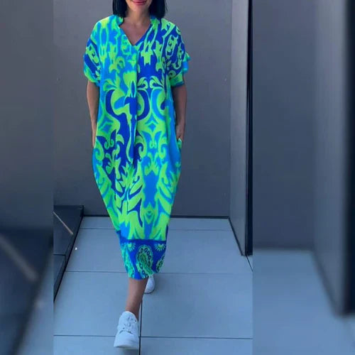 Argilla Sicilia | FLORIANA | ABITO FLOREALE ELEGANTE